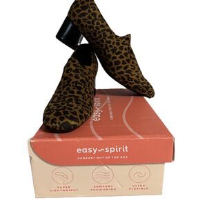 Easy Spirit Women Pumps Heels Shoes NIB New Cheetah Denisa 2 Block Heel Size 12
